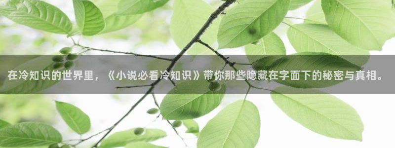 一点文学下载：在冷知识的世界里，《小说必看冷知识》带你那些隐藏在字面下的秘密与真相。